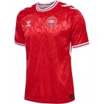 Günstige Fußballtrikots Dänemark Heimtrikot EURO 2024 Kurzarm